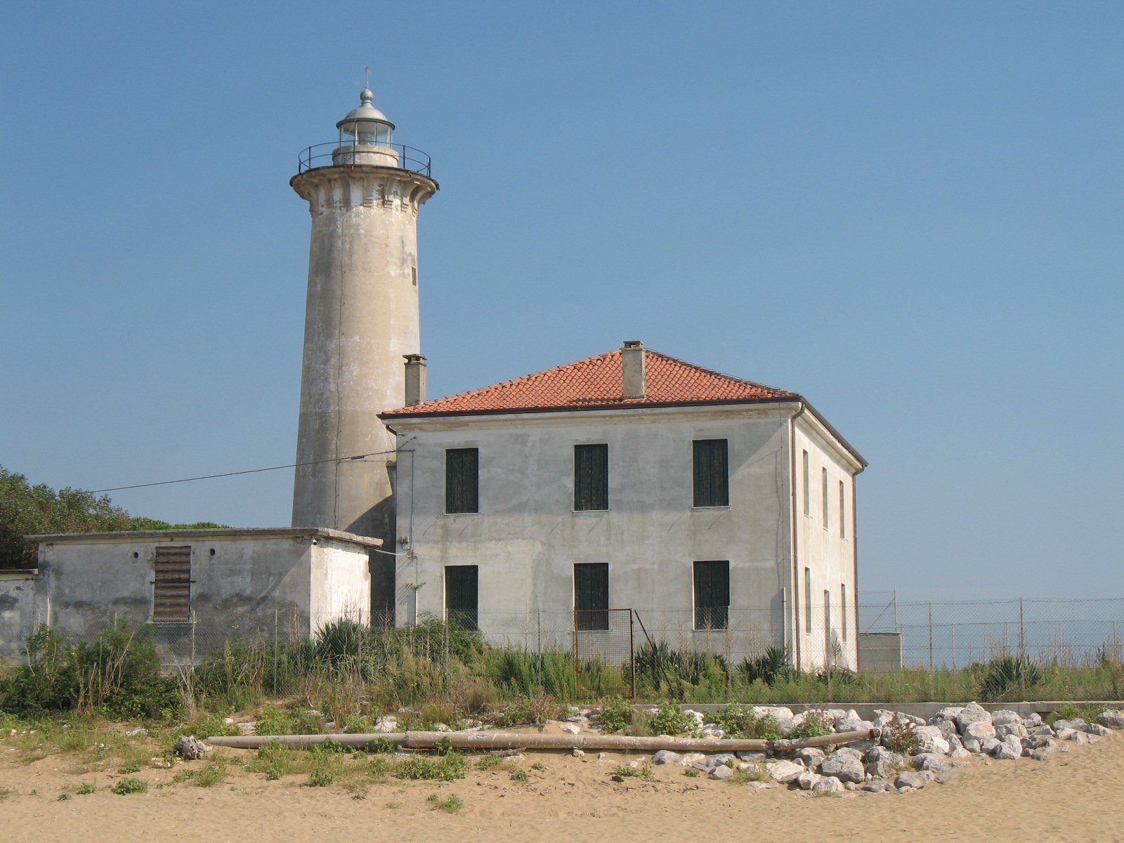 Il faro di Bibione alla foce del Tagliamento